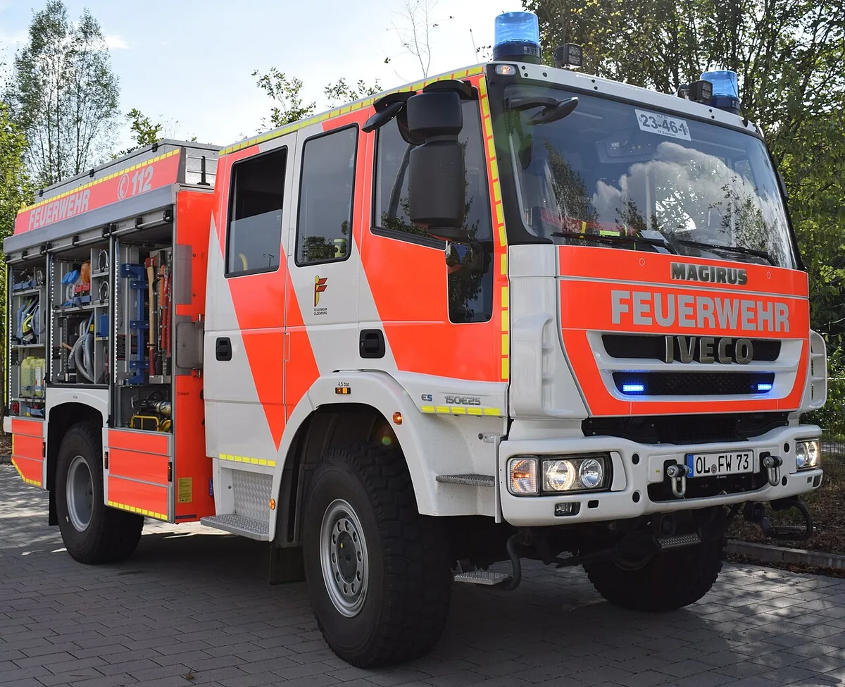 HLF 10 einer Freiwilligen Feuerwehr (Magirus auf Iveco-Fahrgestell)