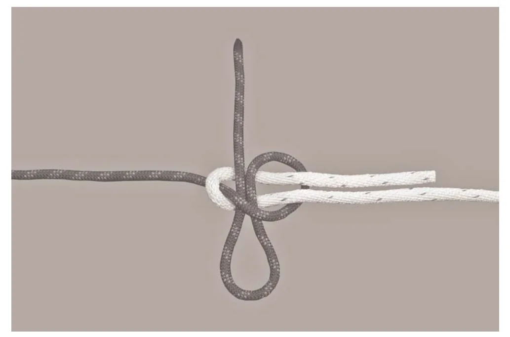 Schotenstich mit Aufziehschlaufe